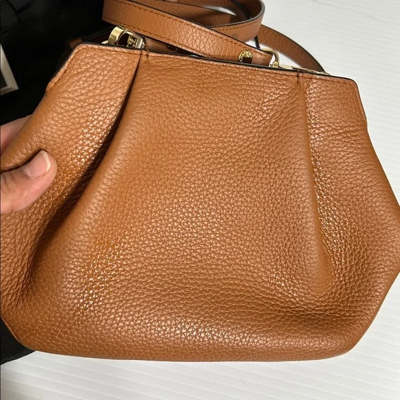 Strathberry Osette Crossbody Bag Grain Tan Pristine Minimalist - Picture 7 of 14